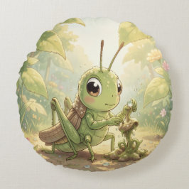 Almofada Redonda The Grasshopper and the Nectar Artwork.8