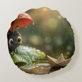 Almofada Redonda The Ladybug and the Hidden Nectar Kingdom.10