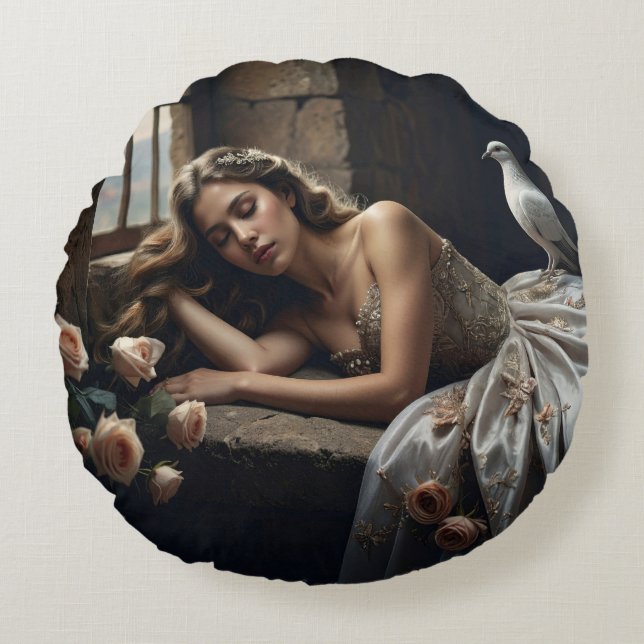 ALMOFADA REDONDA THE SLEEPING BEAUTY - BALLET & DANCE (Frente)