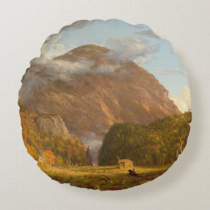 Almofada Redonda Thomas Cole A View of Mountain Pass