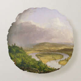 Almofada Redonda Thomas Cole O Oxbow Rio Connecticut