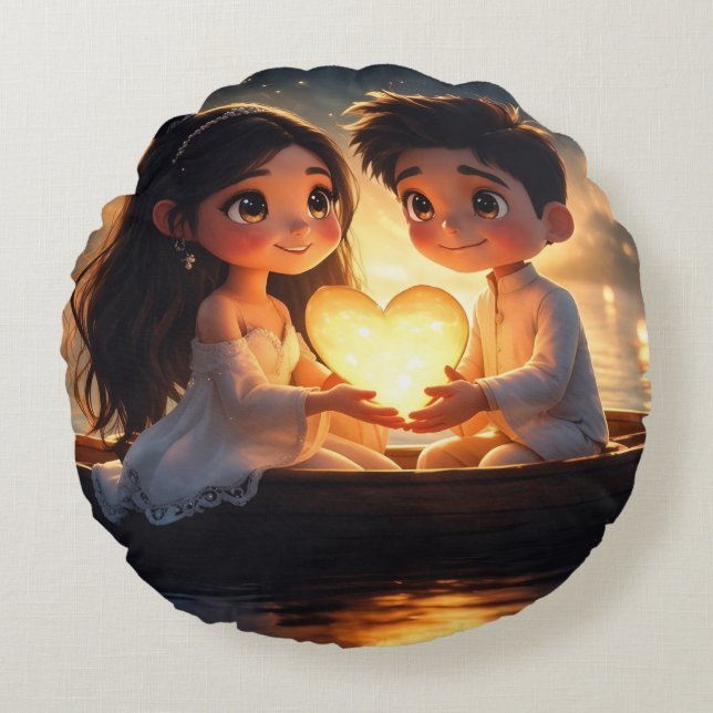 Almofada Redonda Throw Pillow (Frente)