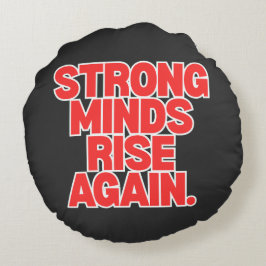 Almofada Redonda Throw Pillow – Modern Positive Message Home Decor