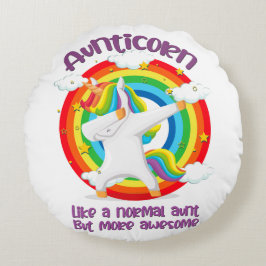 Almofada Redonda Tia Como Uma Tia Normal Mas Mais Incrível