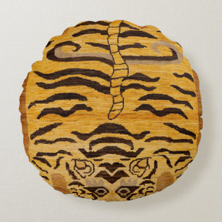 Almofada Redonda Tiger Rug I Animal Zoo 