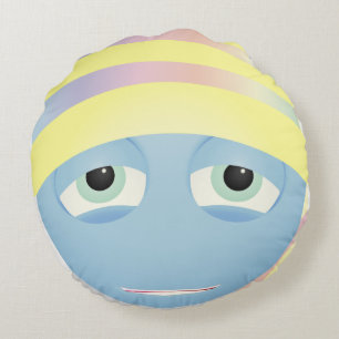 Almofada Redonda Tired Emoji