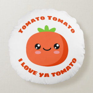 Almofada Redonda Tomato de tomate eu te amo Tomato