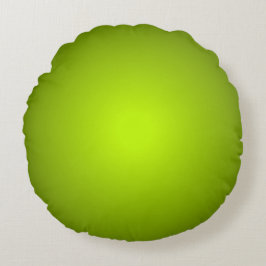 Almofada Redonda Tons Naturais Quentes de Cores Verdes da Natureza
