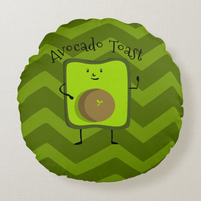Almofada Redonda Torrada Avocado (Frente)