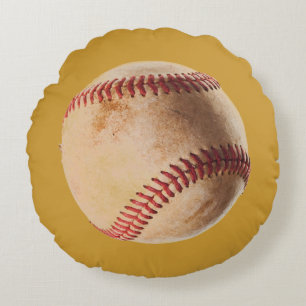 Almofada Redonda Trabalho de arte de beisebol