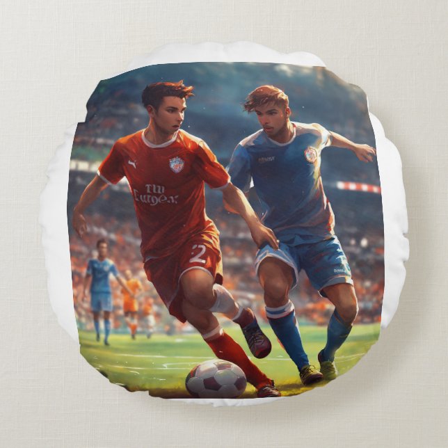 Almofada Redonda "Tranquilo Cai" (Frente)