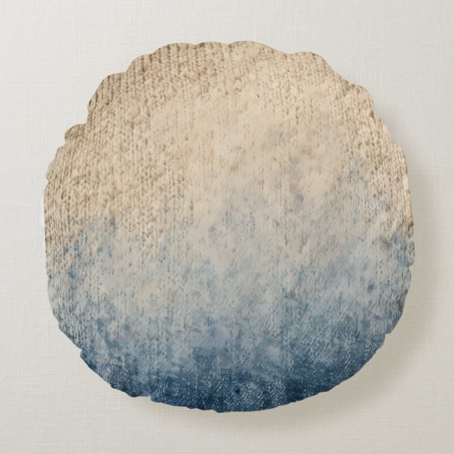 Almofada Redonda Transição Texturizada (Frente)