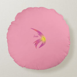 Almofada Redonda Travesseira Colorida Abstrata