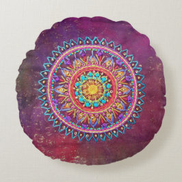 Almofada Redonda Travesseiro boémio do estilo