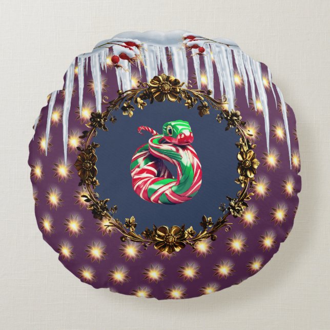 ALMOFADA REDONDA TRAVESSEIRO CANDY COBRA (Frente)