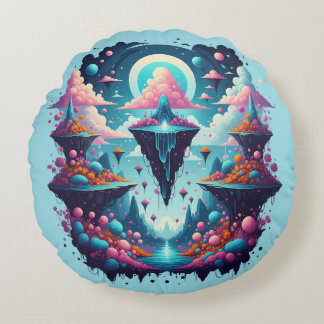 Almofada Redonda Travesseiro Celestial Dreamscape