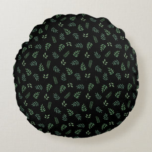 Almofada Redonda Travesseiro circular floral elegante com fundo pre