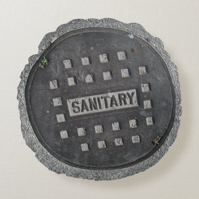 Almofada Redonda Travesseiro Cobrir redondo (Frente)