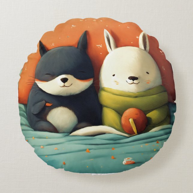 Almofada Redonda travesseiro com cobrir pikachu (Frente)