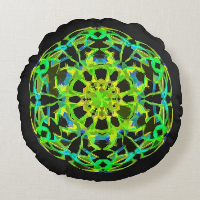 Almofada Redonda Travesseiro crescente da meditação (Frente)