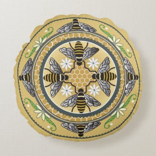 Almofada Redonda travesseiro da colmeia