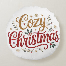 Almofada Redonda Travesseiro das Crianças de Natal | Decoração de F