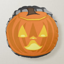 Travesseiro de abóbora de Halloween