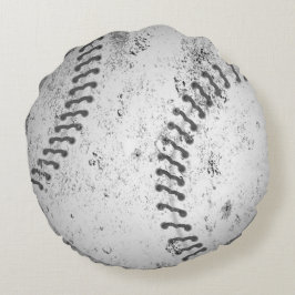 Almofada Redonda Travesseiro de Beisebol Grunge Grande