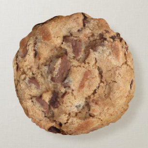 Almofada Redonda travesseiro de biscoito com chip de chocolate