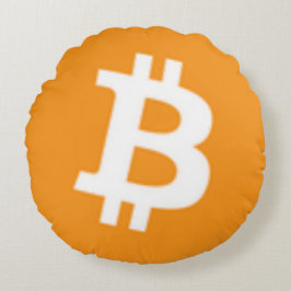 Almofada Redonda Travesseiro de Bitcoin