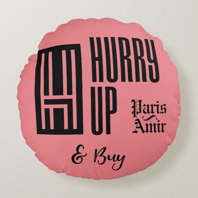 Almofada Redonda Travesseiro de comprar rápido (Frente)