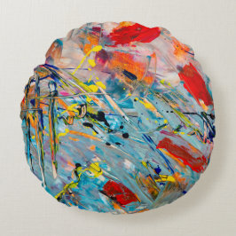 Almofada Redonda Travesseiro de cor de água simples