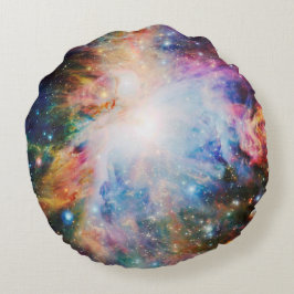 Almofada Redonda Travesseiro de espaço colorido