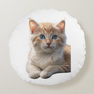 Almofada Redonda Travesseiro de Gato para Apelidos de Animais