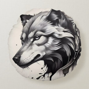 Almofada Redonda Travesseiro de Lobo de Cushion Throw