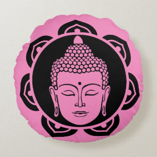 Almofada Redonda Travesseiro de Meditação de Cabeça de Buda