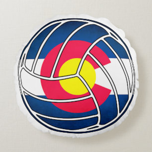 Almofada Redonda Travesseiro de voleibol do Colorado