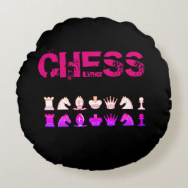 Almofada Redonda travesseiro de xadrez