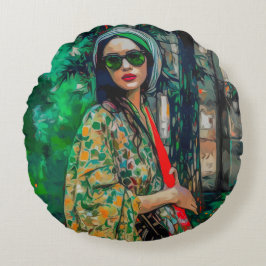 Almofada Redonda Travesseiro decorativo