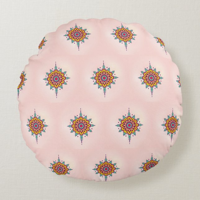Almofada Redonda Travesseiro decorativo (Frente)