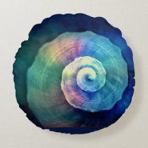 Travesseiro decorativo colorido redondo de Shell