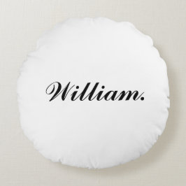 Almofada Redonda Travesseiro decorativo Cozy Round com Nome Persona