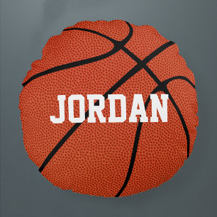 Almofada Redonda Travesseiro decorativo de basquete personalizado