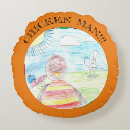 Almofada Redonda Travesseiro decorativo de BD para o Homem de Galin