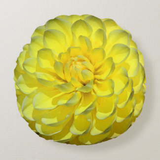 Almofada Redonda Travesseiro decorativo De Destaque Da Flor Amarelo