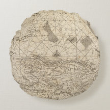 Travesseiro decorativo de Gráfico Náutico Históric