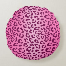Travesseiro decorativo de Impressão Leopardo Rosa