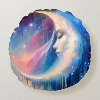 Almofada Redonda Travesseiro decorativo de Luz de Fusão