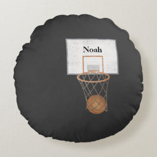 Almofada Redonda Travesseiro decorativo de treinador de basquetebol