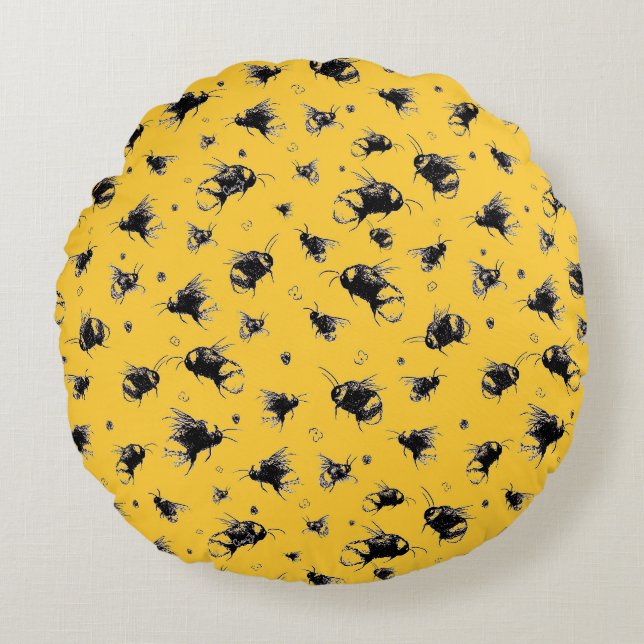 Almofada Redonda Travesseiro decorativo decorativo com Design de ab (Frente)